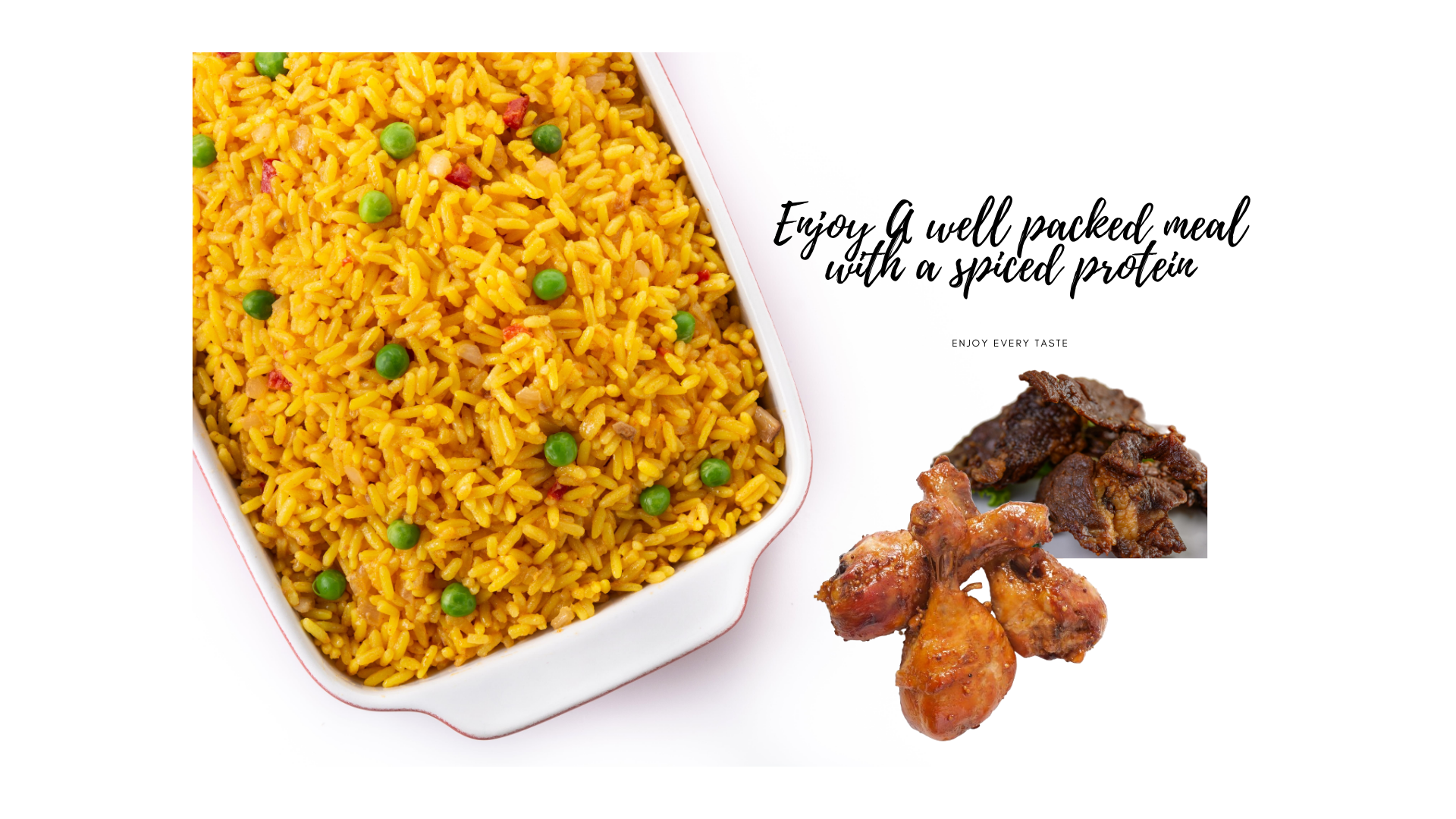 Enjoy A well packed meal with well spiced protein